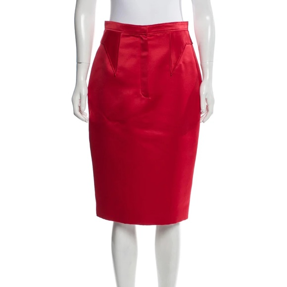 Givenchy Satin red Skirt Size M